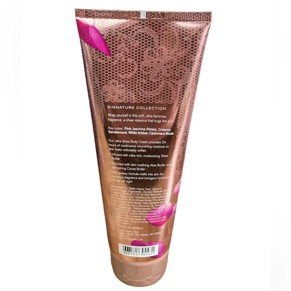 Retired Scent Bath & Body Works Pink Cashmere Signature Collection Body Cream